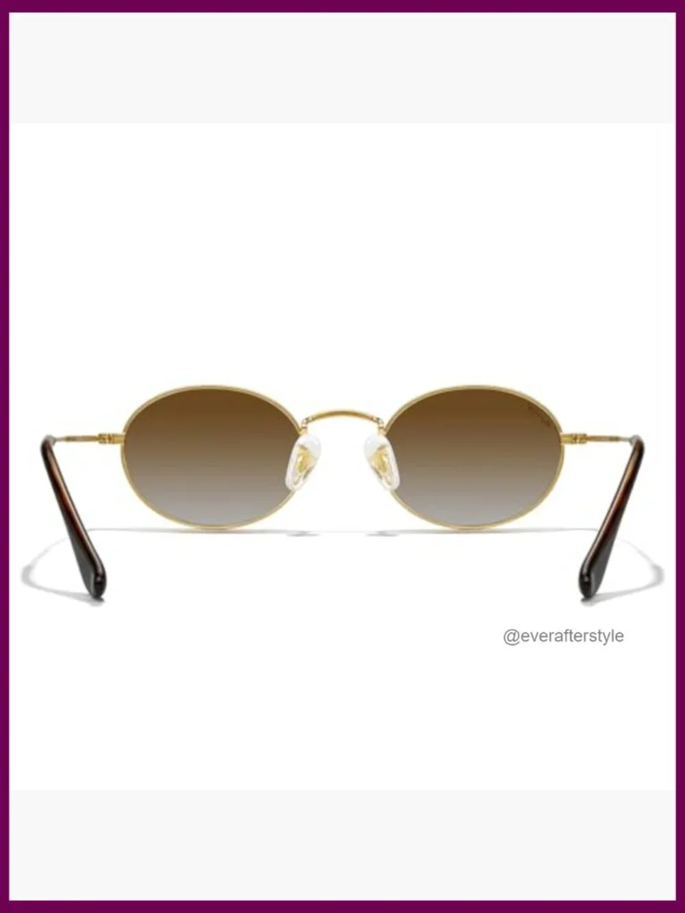 Oval Metal Polarized Sunglasses Classic Retro Shades